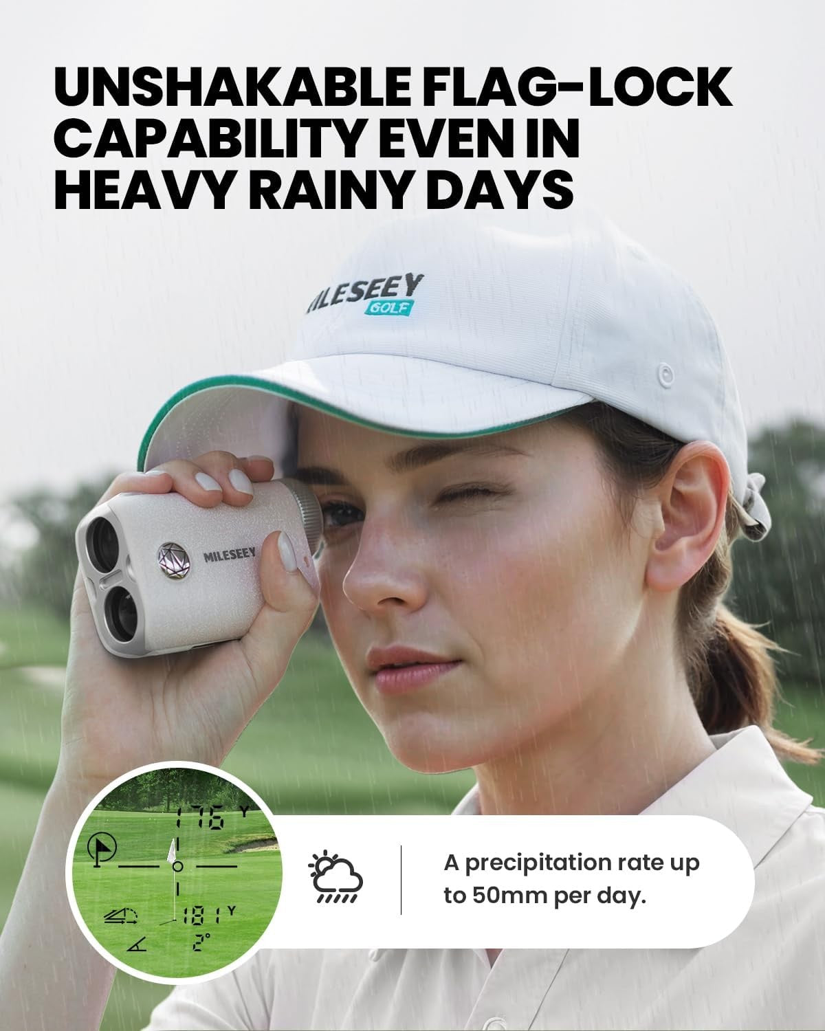 Golf Range Finder 1100 Yards Slope On Off Flag Vibration Magnetic