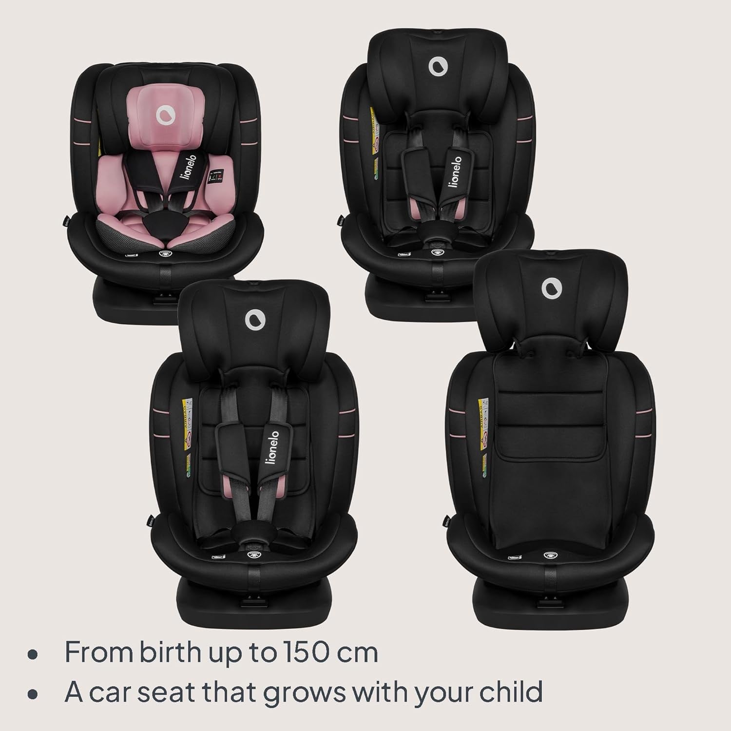 360° Swivel ISOFIX i-Size Car Seat 0–12 Years Rear & Forward Facing