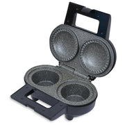 Double Pie Maker 1000W Electric Non-Stick Marble Deep Fill Cooker