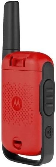 Portable Walkie Talkies PMR446 2 Way Radio LCD Screen 2 Pack Red