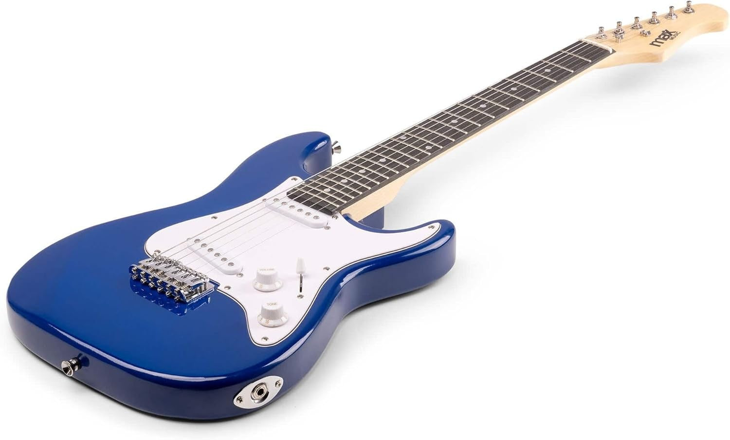 3/4 Junior Electric Guitar Starter Kit Blue w/ Amp & Accessories