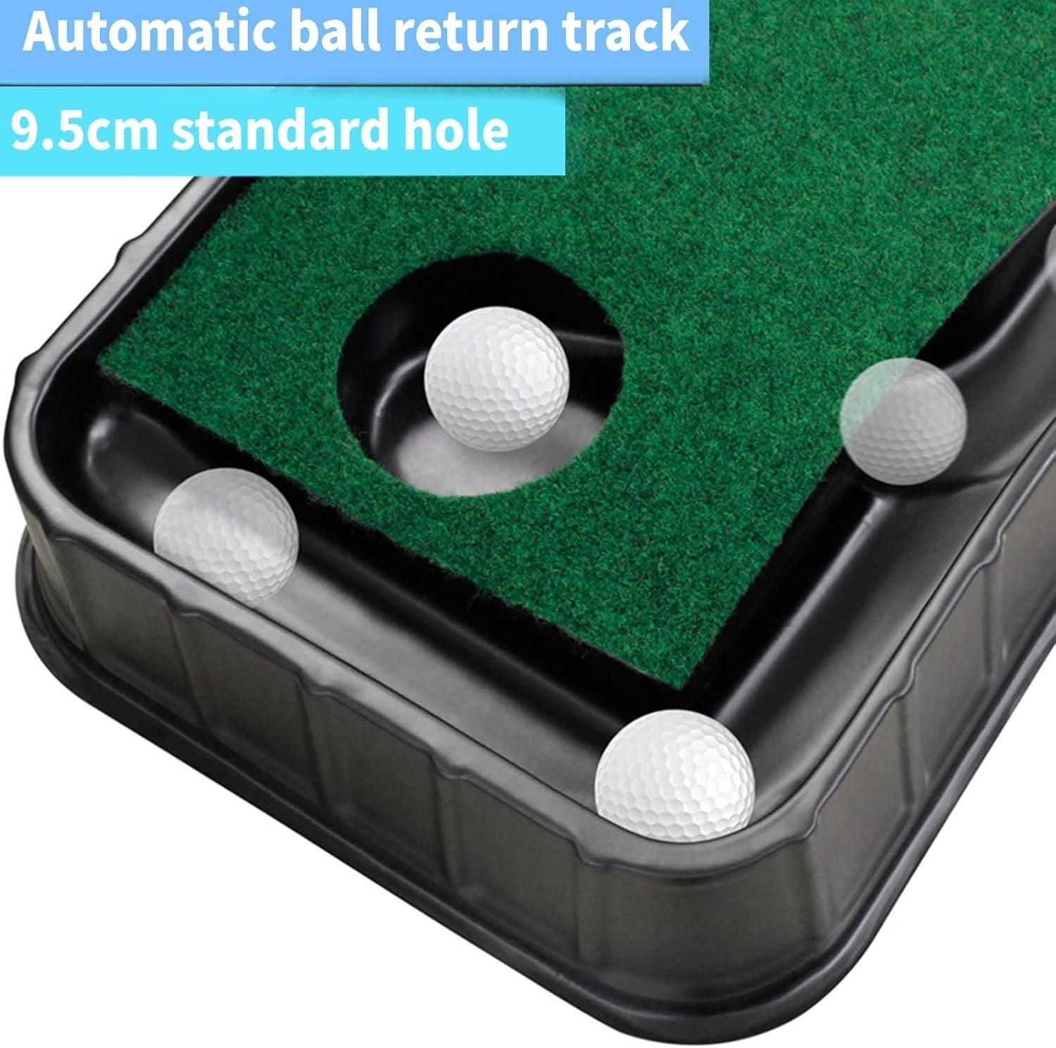 Golf Putting Mat Auto Return Trainer Indoor Outdoor Practice Aid