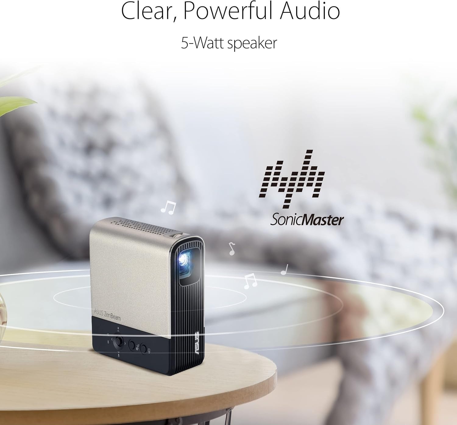 Mini Portable LED Projector Wireless Smartphone Mirroring Battery HDMI