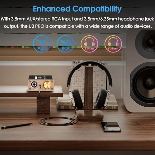 U3 PRO Mini Class A Headphone Amplifier HiFi Desktop Amp DC5V