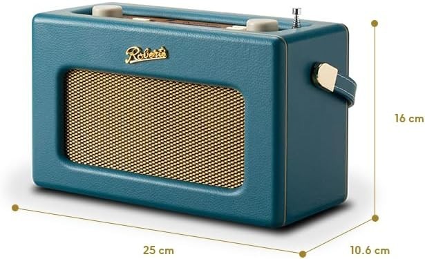 Portable FM/DAB/DAB+ Internet Radio with Bluetooth & Wi-Fi Teal Blue