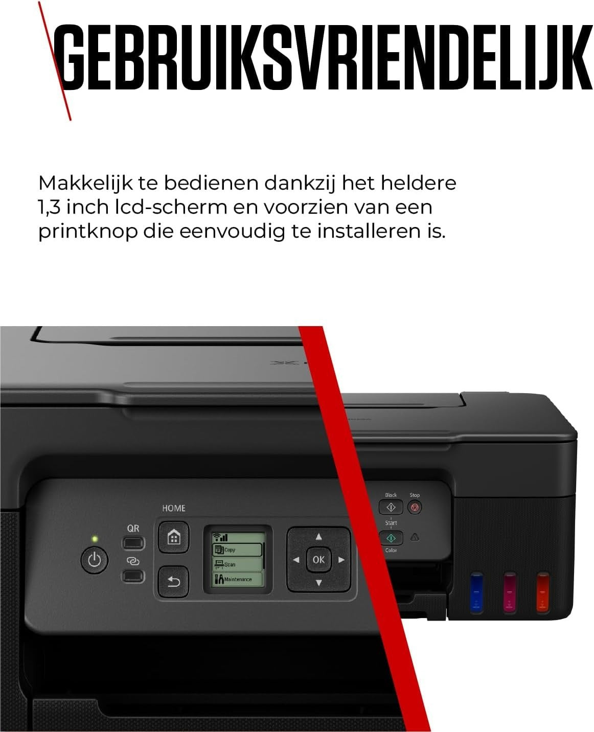 Refillable Ink Tank Wi-Fi Colour Inkjet Printer A4 Copy Scan Duplex Home