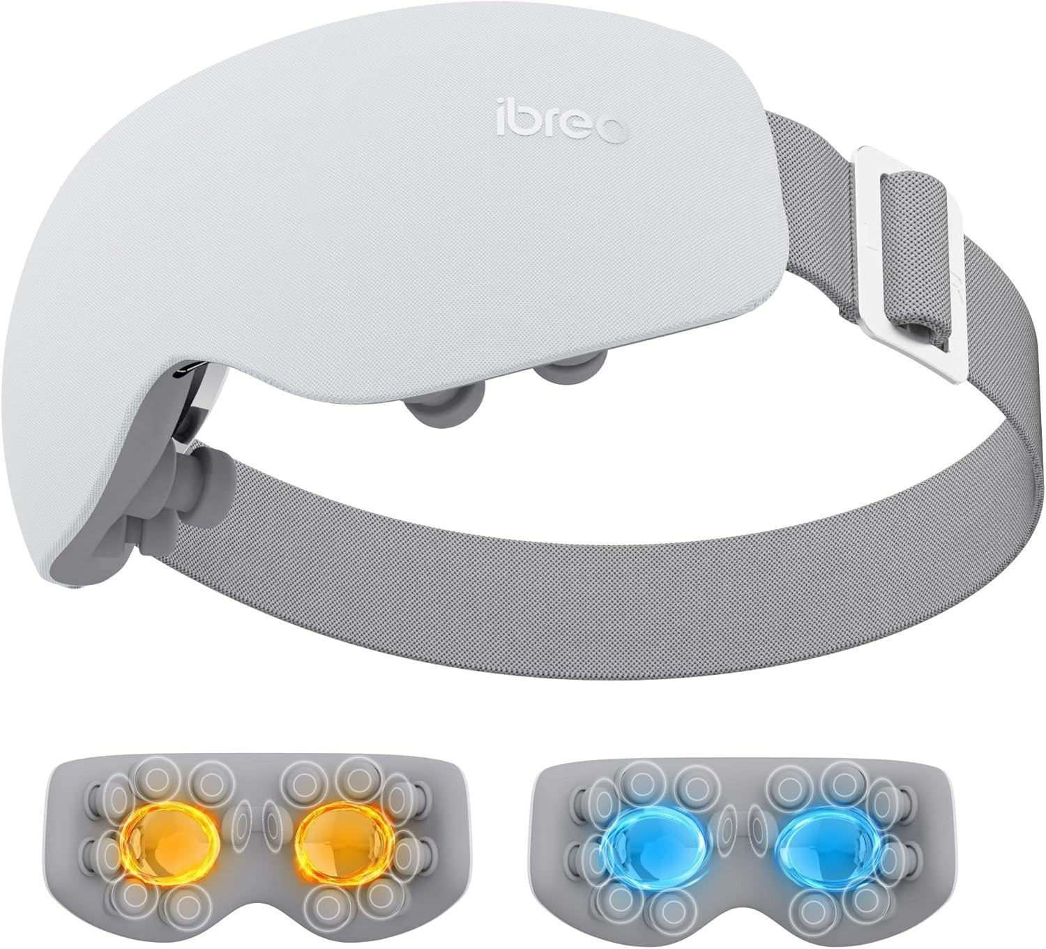 Eye Massager Heat Cool Bluetooth Vibration Mask Migraine Relief