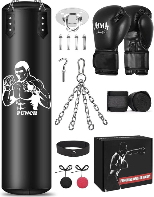 Hanging Punching Bag 120cm Unfilled Boxing MMA Training Kit