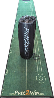 Indoor Golf Putting Mat Trainer Practice Green Alignment Mirror 6.5ft