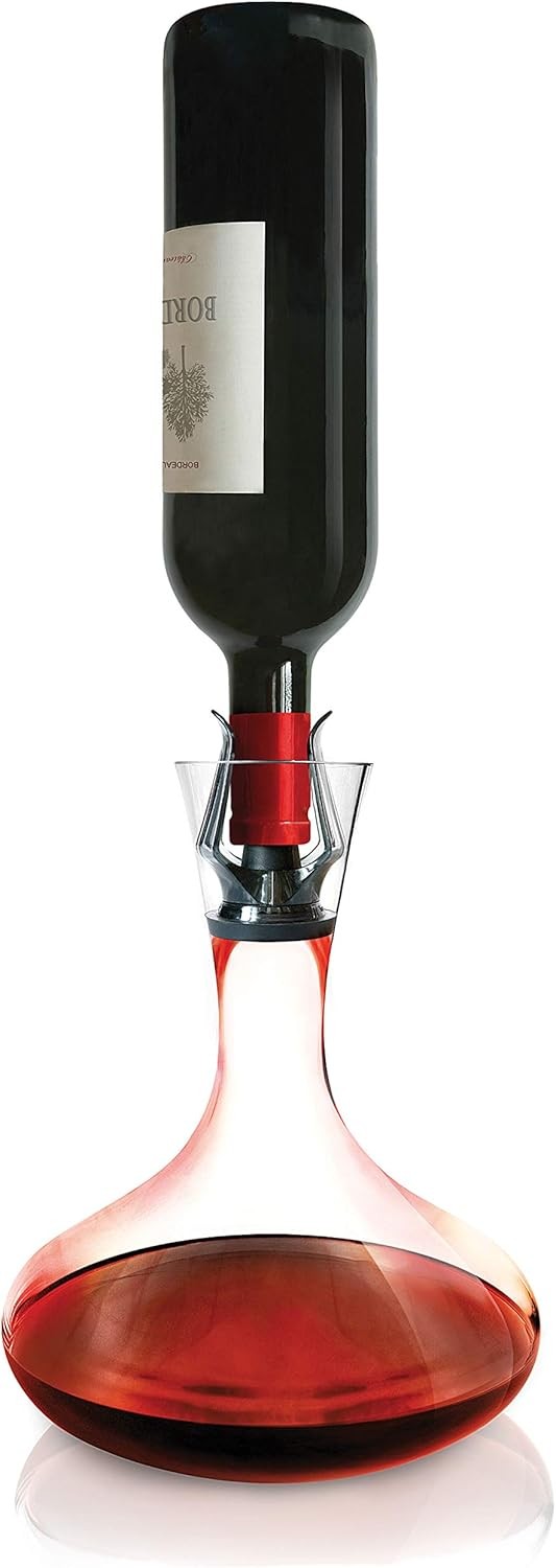 1.5L Wine Fountain Decanter with Aerator Lead-Free Glass Luxury Gift Home Bar