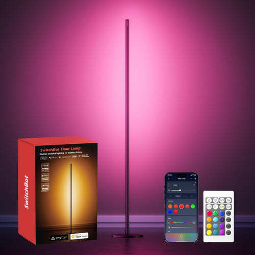 Smart LED Corner Floor Lamp RGB Colour App Voice Control Music Sync Light