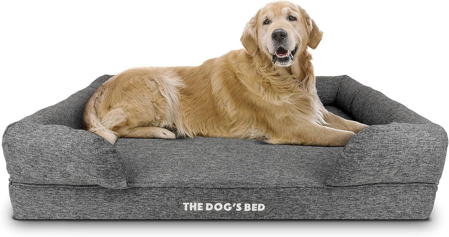XL Orthopedic Dog Bed Memory Foam Washable 111x86cm Grey