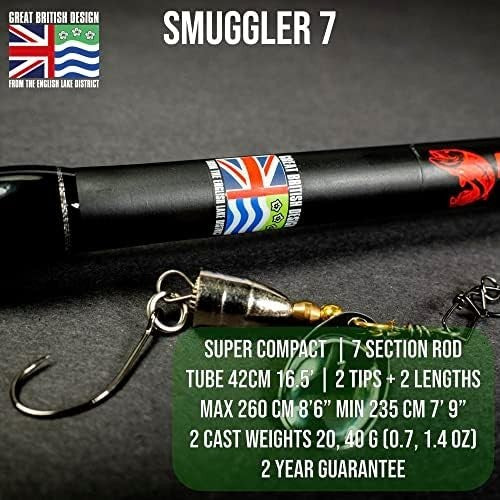 Compact Travel Fishing Rod Combo – 2 Tips, Spin & Freshwater/Saltwater