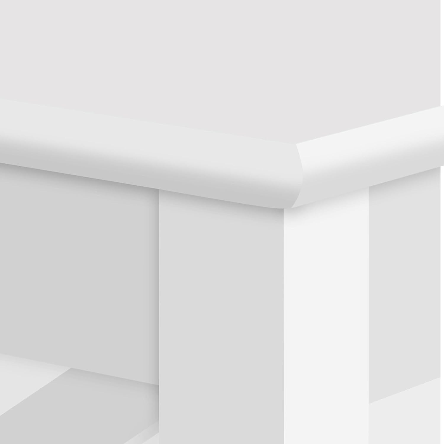 Slim End Table with Storage Shelf, 3-Tier Narrow Nightstand, 70cm Tall, Modern D