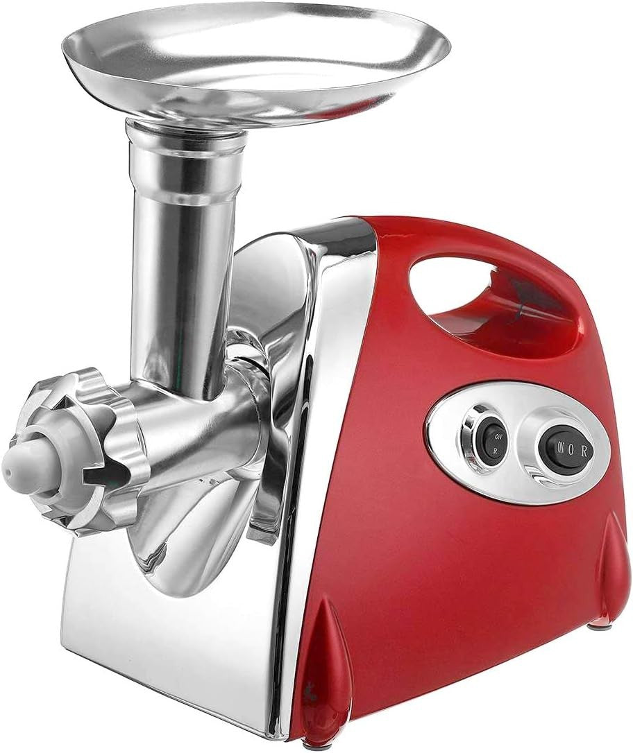 2800W Electric Meat Grinder Sausage Maker Mincer 3 Grinding Plates Red