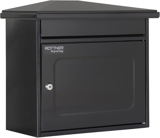 Extra Large Steel Wall Mailbox Lockable A4 Post Box Waterproof Modern Design