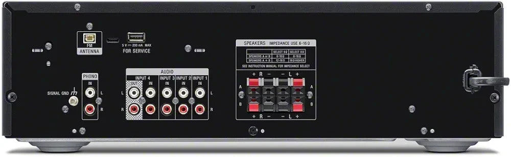 2 Channel Stereo Amplifier with Bluetooth, Phono Input & FM Tuner – Hi-Fi Audio