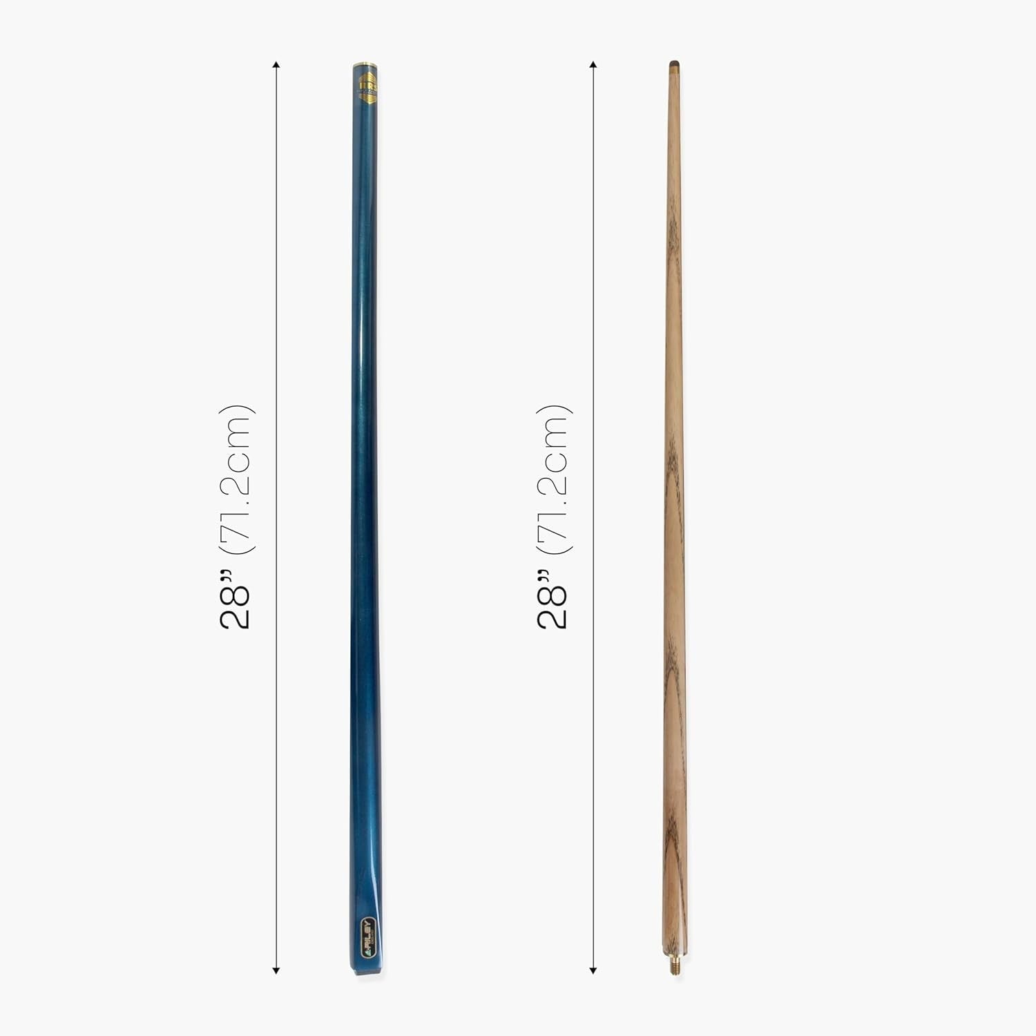 57in 2 Piece Snooker Pool Cue Ash Shaft 9.5mm Tip Hard Case