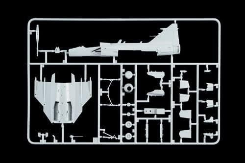 1:72 Scale Military Fighter Jet Model Kit, Detailed 195mm, Kids & Hobby Use