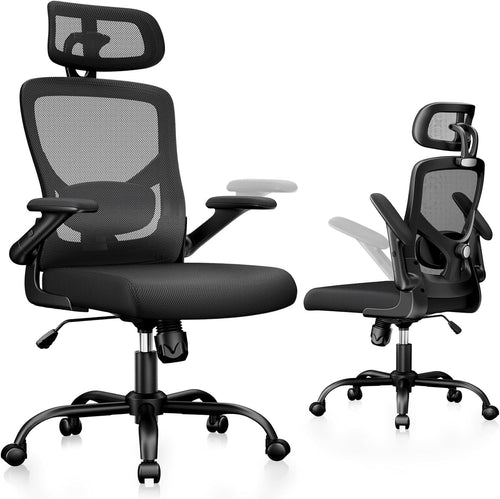 Ergonomic Office Desk Chair Mesh Back Adjustable Lumbar Recliner Home Gaming Sea