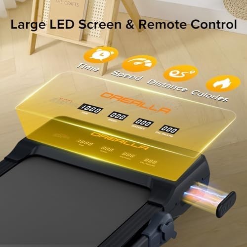 3-in-1 Foldable Walking Treadmill w/ Auto Incline & LED Display