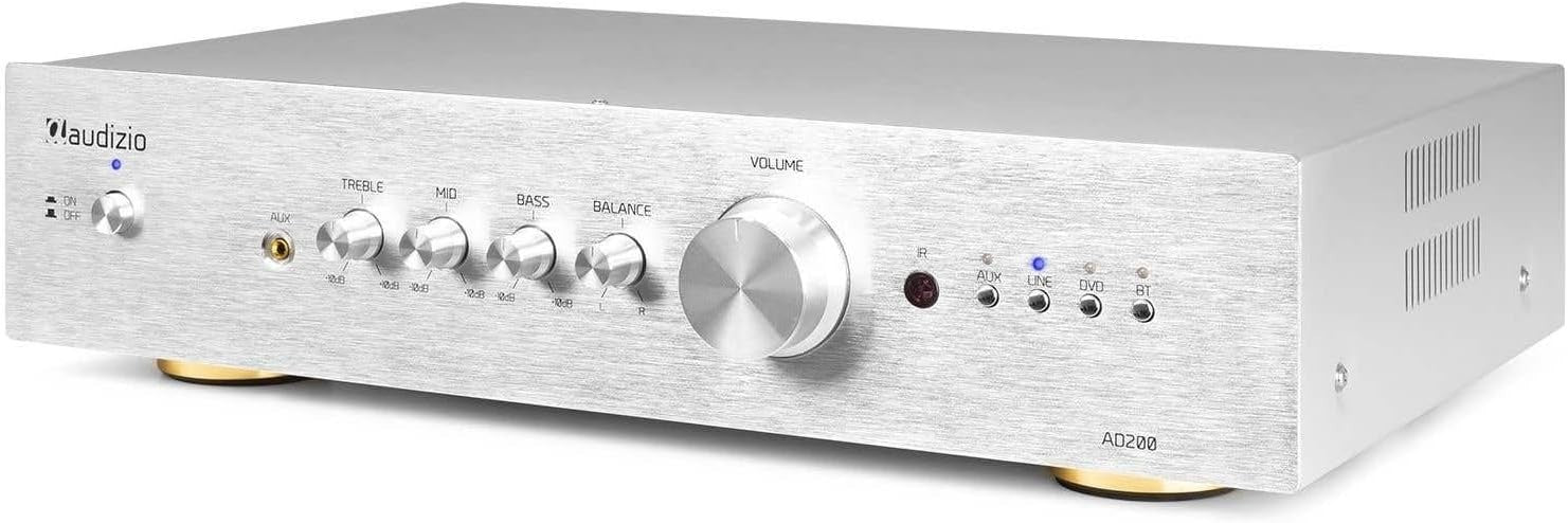 Compact Aluminium 2-Channel Home HiFi Stereo Amplifier RCA USB Audio