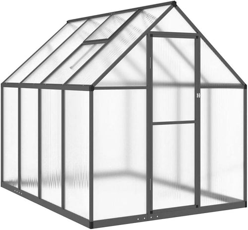 Large Walk-In Greenhouse 224x169x195cm Aluminium Frame UV Panels Roof Vent
