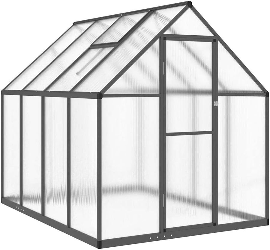 Large Walk-In Greenhouse 224x169x195cm Aluminium Frame UV Panels Roof Vent