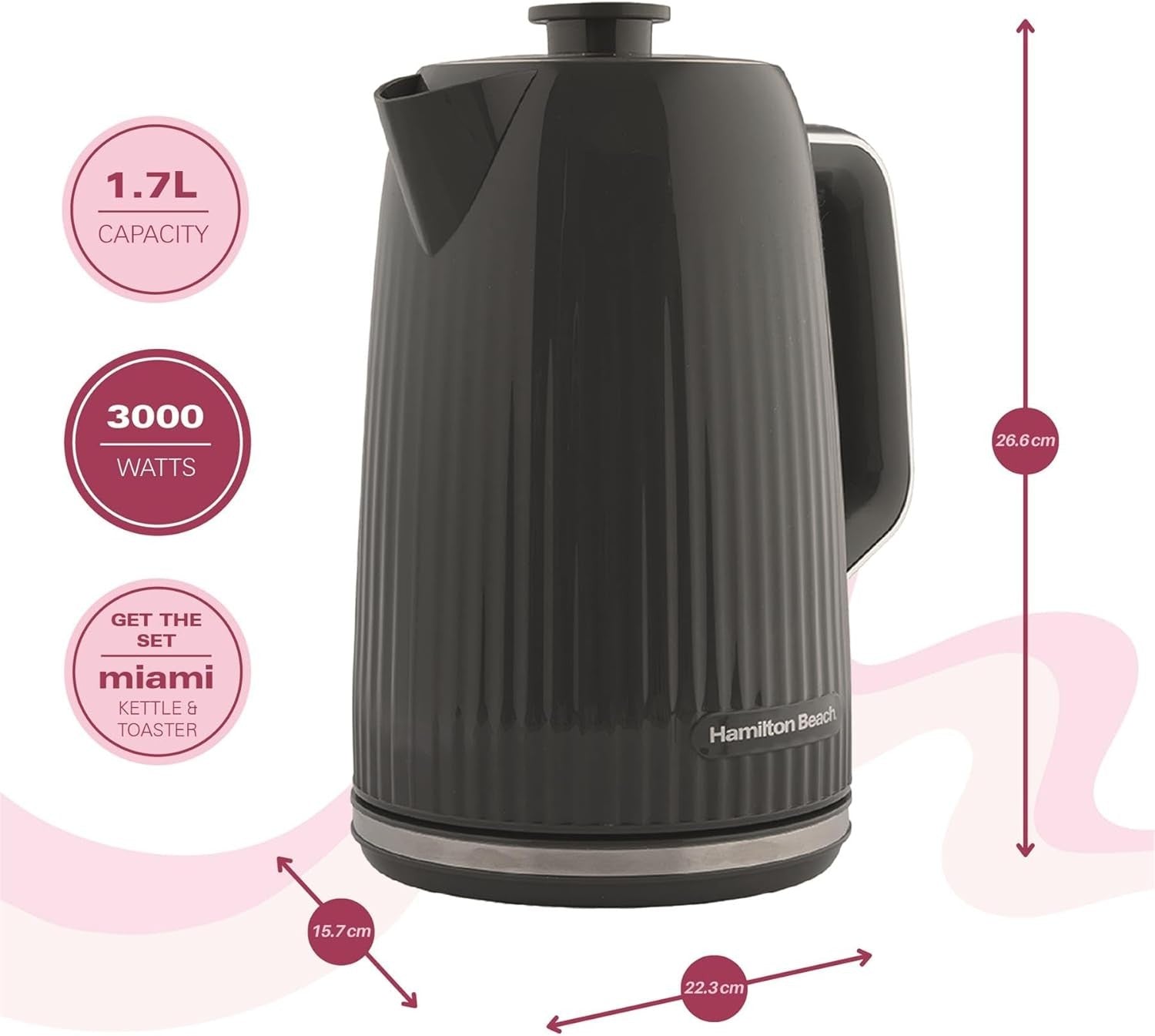 20L 800W Manual Microwave Kettle & Toaster 3‑Piece Kitchen Set