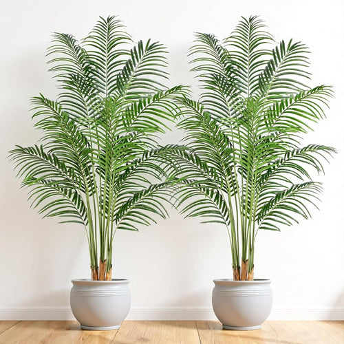 2pcs 180cm Artificial Palm Tree Faux Tropical Indoor Outdoor Home Decor Plant