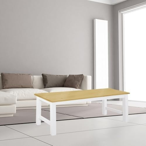 Set of 2 Wooden Dining Benches Indoor Natural Pine Kitchen Table Seating