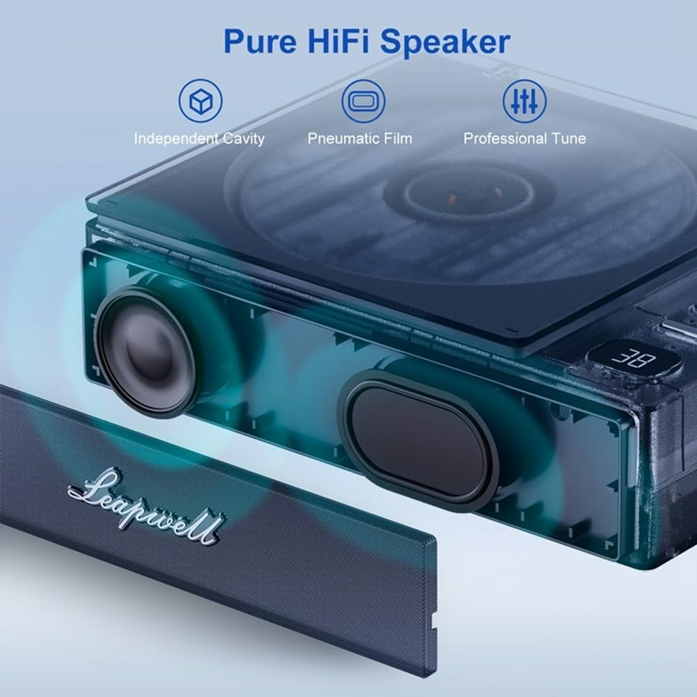 Portable CD Player Bluetooth Speaker FM Radio USB Optical Rechargeable