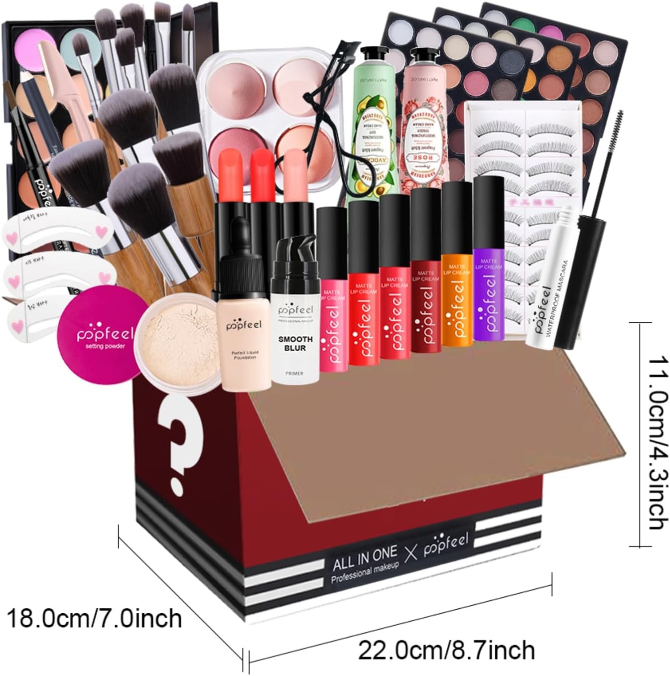 42pc Makeup Kit for Women & Teens All in One Starter Set