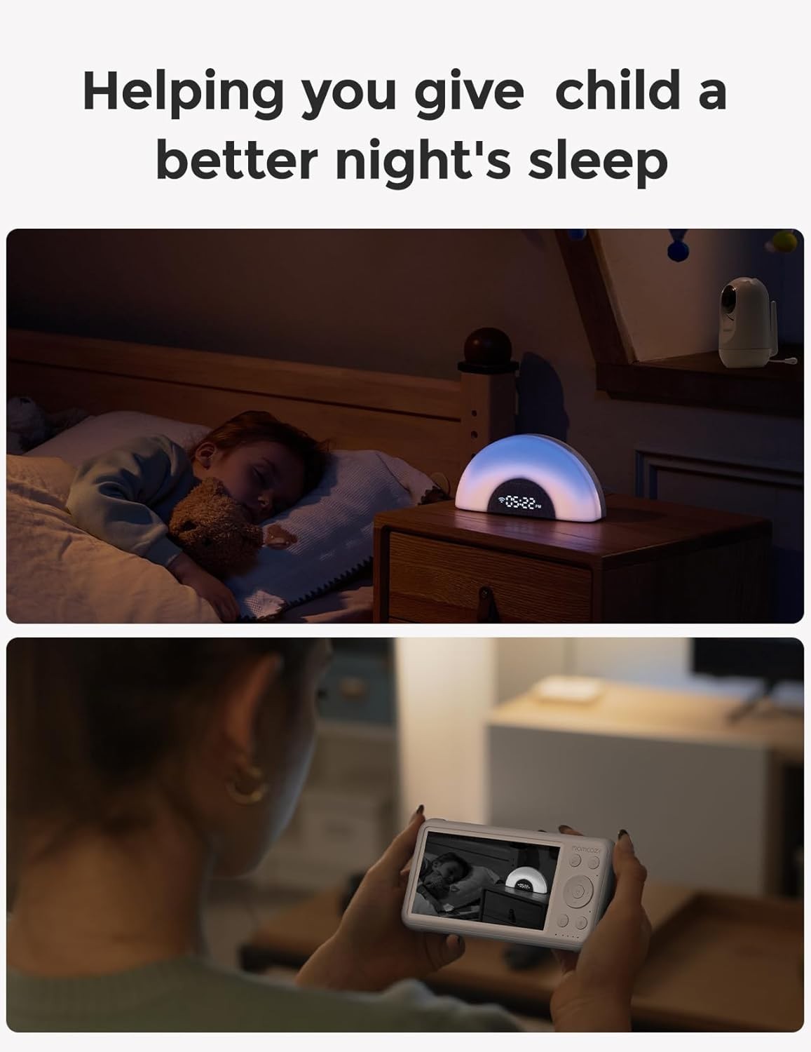 Baby Sound Machine & Night Light with 34 Soothing Sounds & Sunrise Alarm