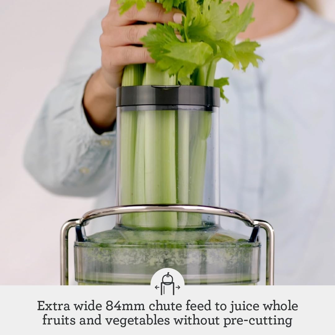 Cold Press Juicer 1250W High Power Wide Chute 2L Juice Jug