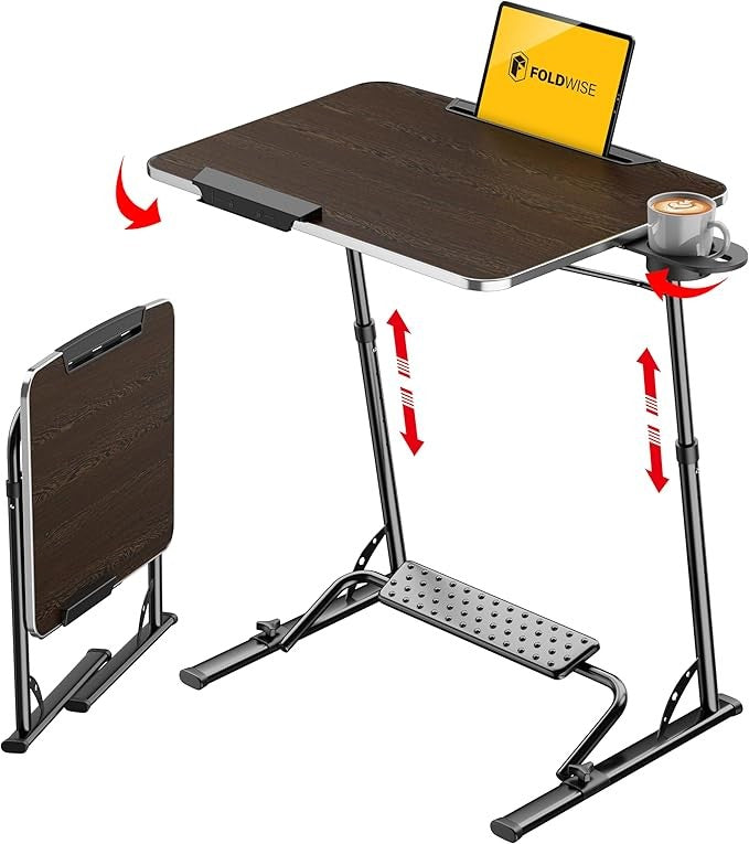 Adjustable Overbed Laptop Table Folding Sofa Desk Portable Workstation