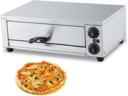 16" Commercial Electric Pizza Oven | Stainless Steel Countertop Grill 1300W