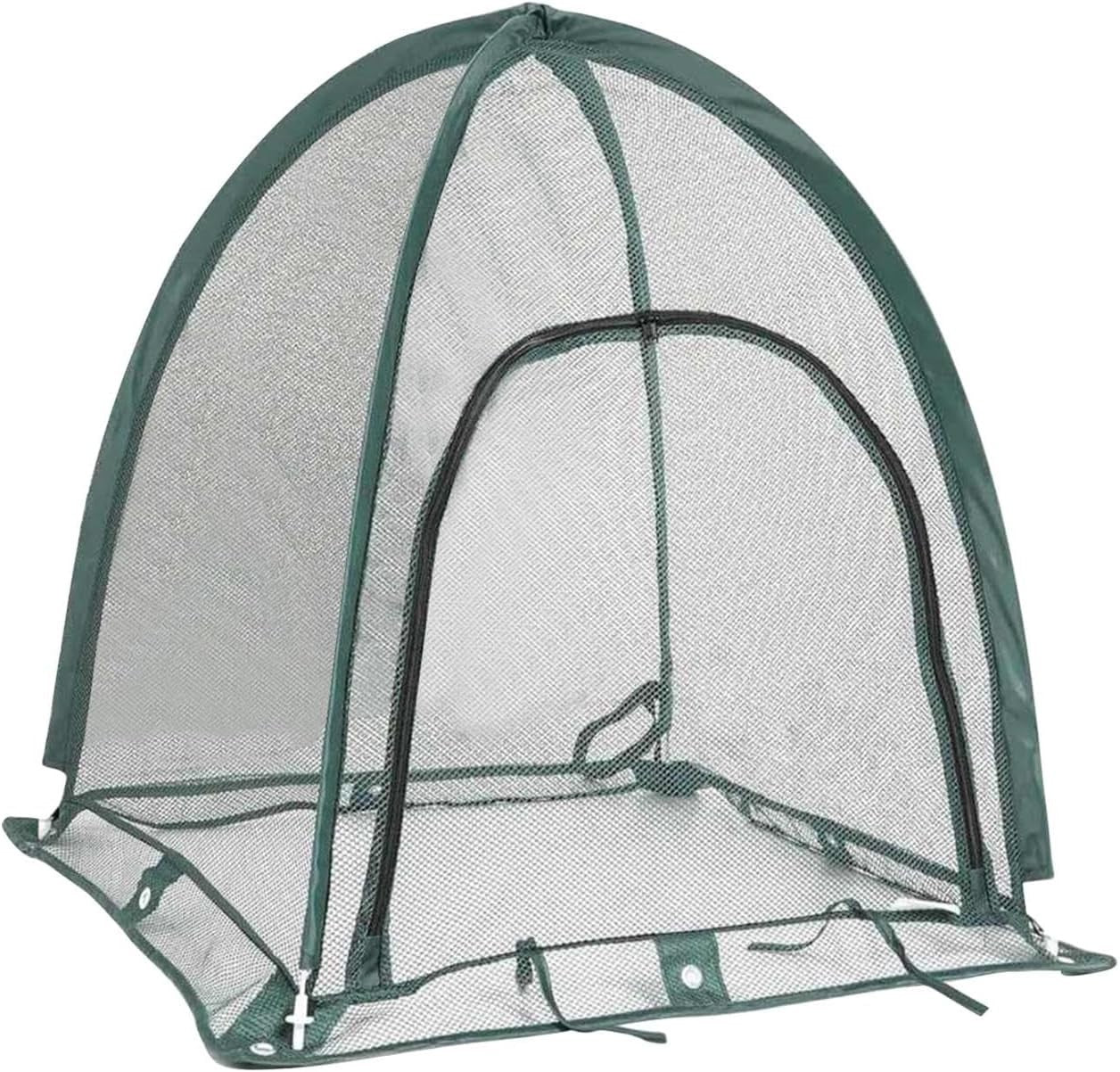 Small Pop-Up Mesh Greenhouse Tent 43x43x41cm Frost Protector for Plants