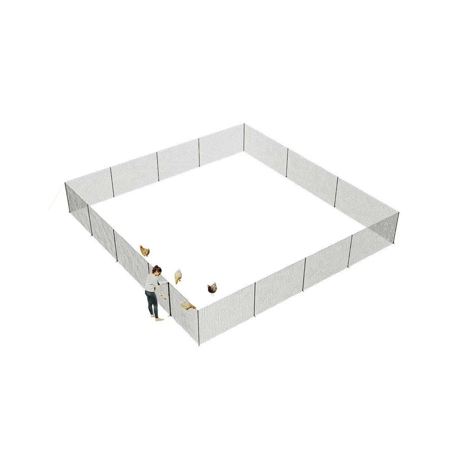 32m Extra High Chicken Fencing Poultry Netting w Door