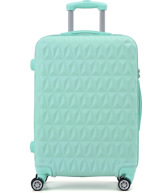 24 Inch Medium Hard Shell Suitcase Lightweight ABS Spinner Check In Luggage
