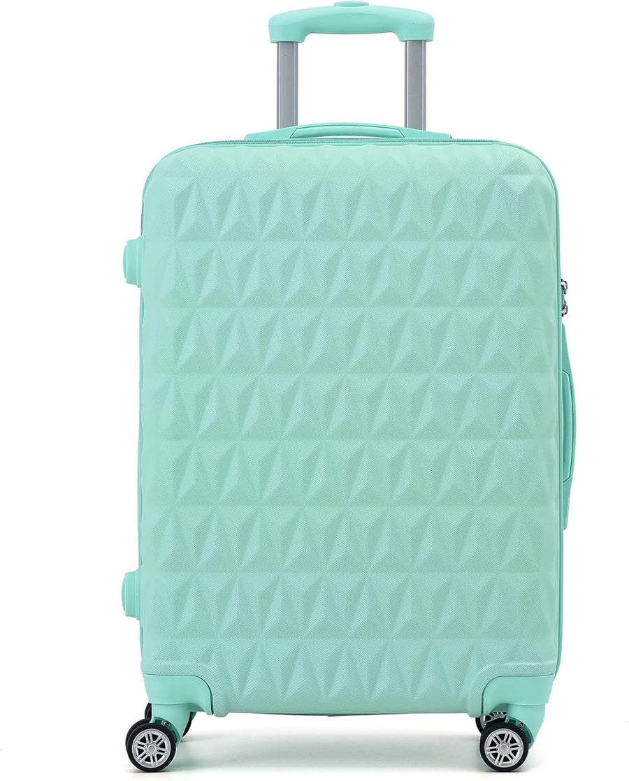 24 Inch Medium Hard Shell Suitcase Lightweight ABS Spinner Check In Luggage