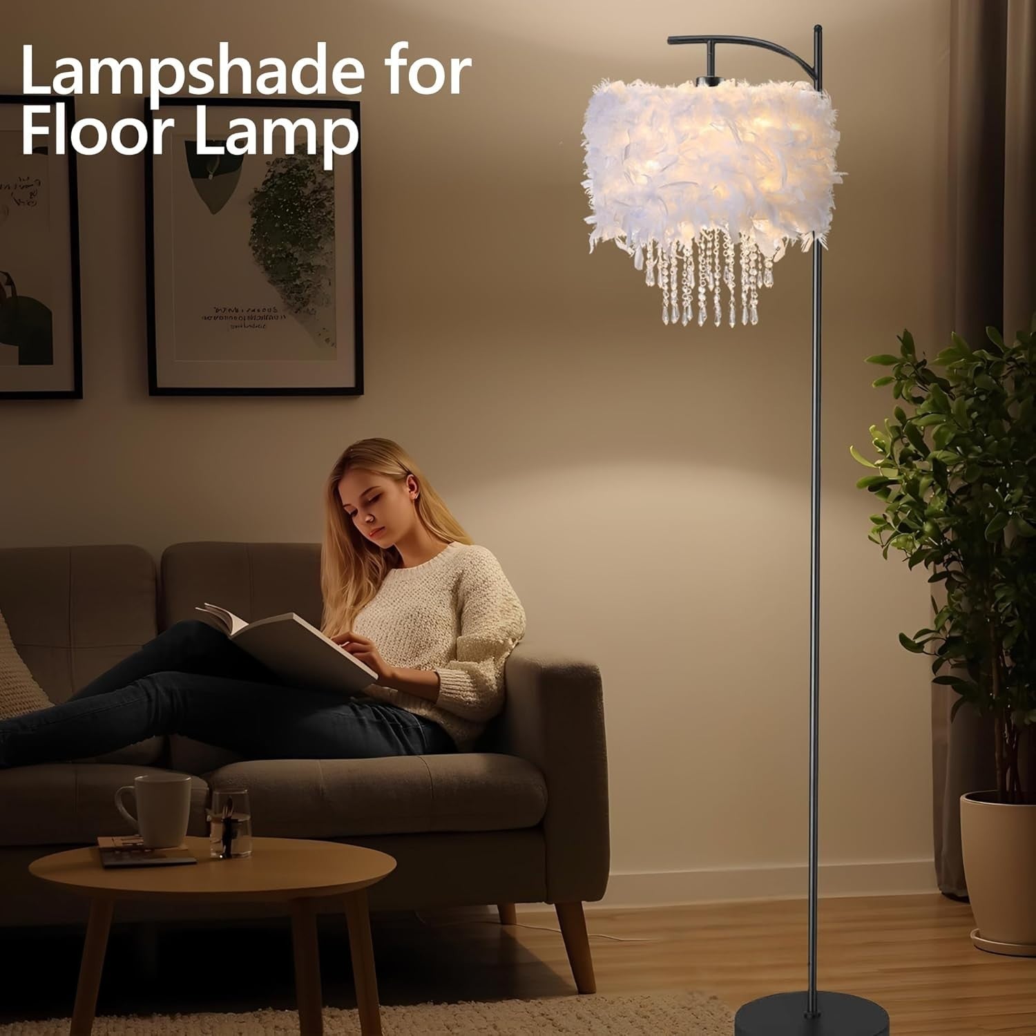 Scalloped Fabric Drum Lampshade Ceiling Pendant Modern Home Light