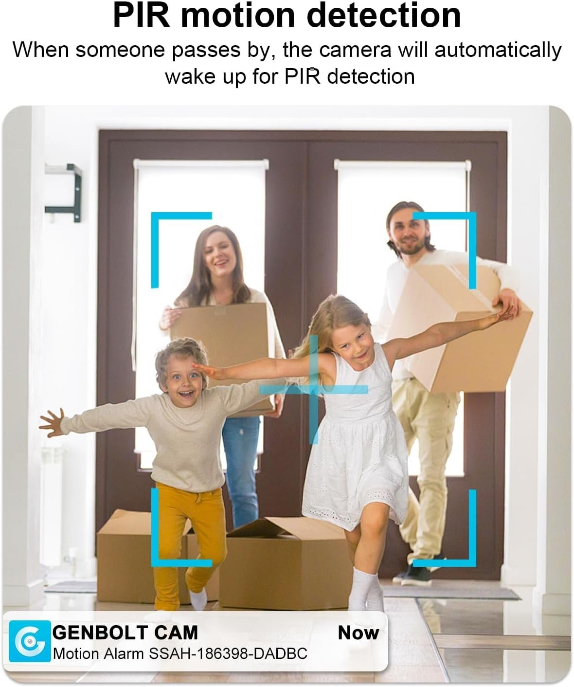 2K Indoor Security Camera Wireless Battery PTZ Pet Baby Monitor WiFi