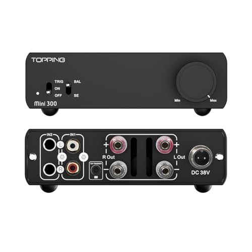 Mini300 Compact Stereo Amplifier 140Wx2 Class-D Balanced Low Distortion