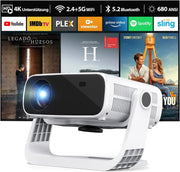Android 11 Smart Projector 1080P WiFi 6 Bluetooth 28000 Lumens