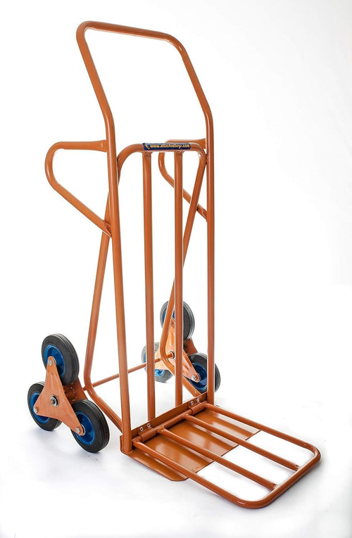 Heavy Duty Stair Climber Sack Truck 200kg Triple Wheel Extended Load Plate