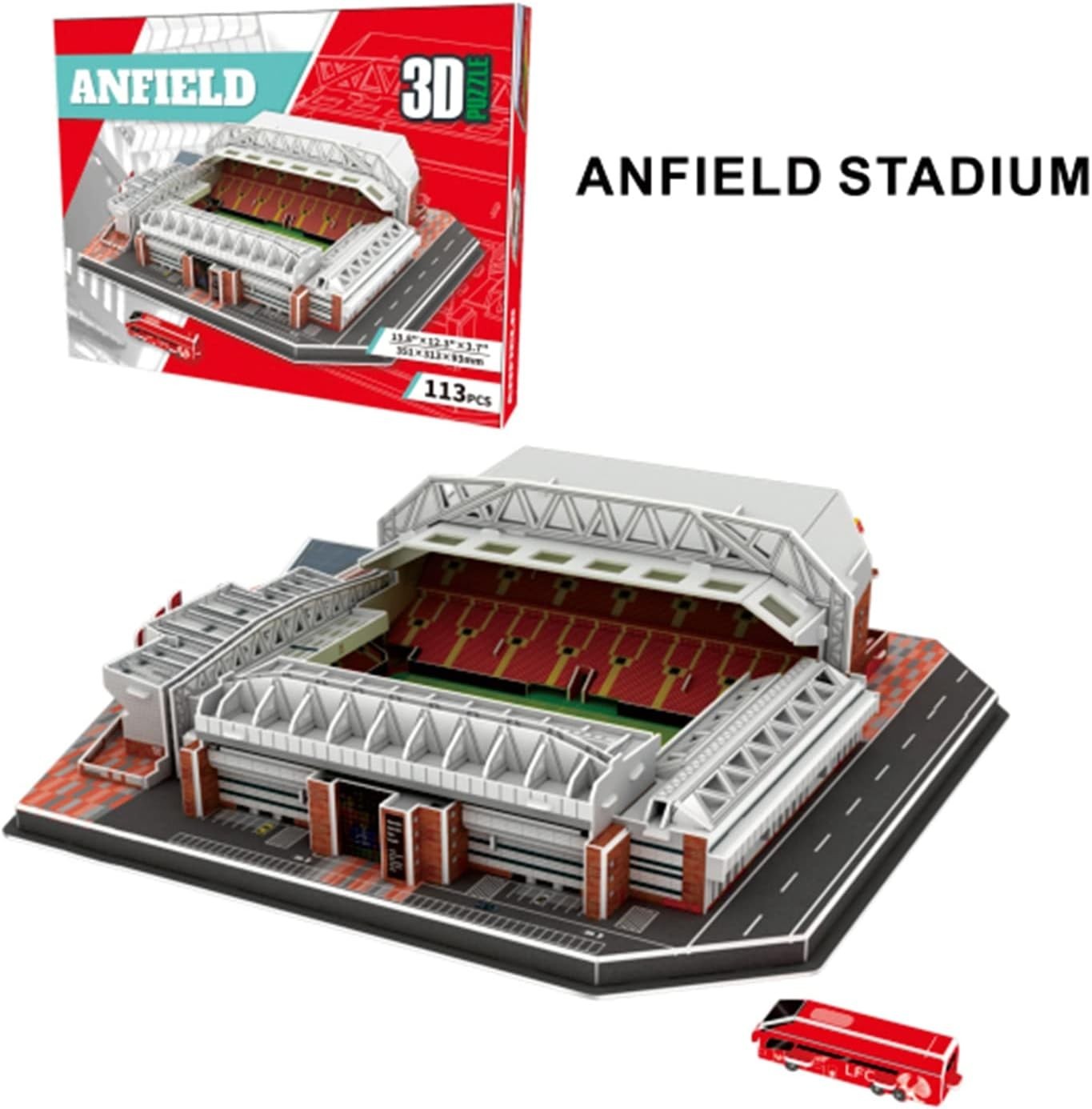 3D Stadium Puzzle Kit for Kids & Adults | 113 Pc DIY Model | Home Display