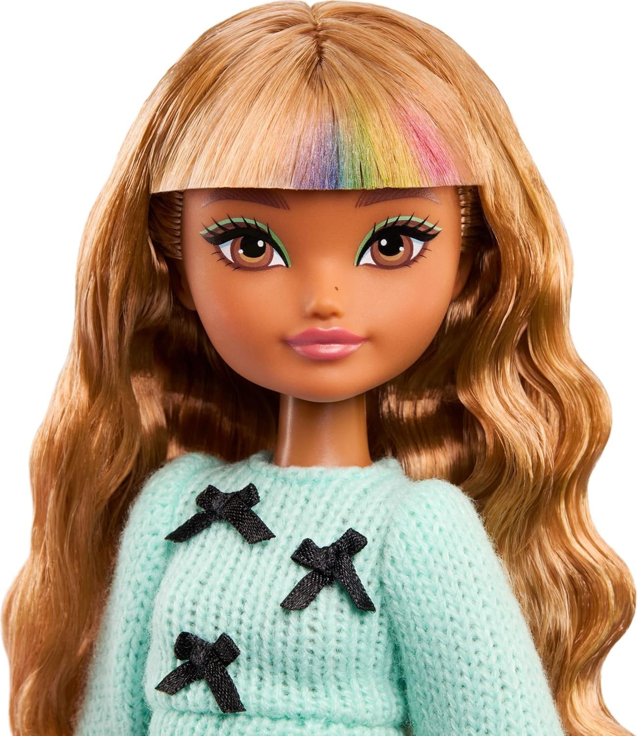 Posable Fashion Doll Accessories Set Wavy Hair Removable Outfit