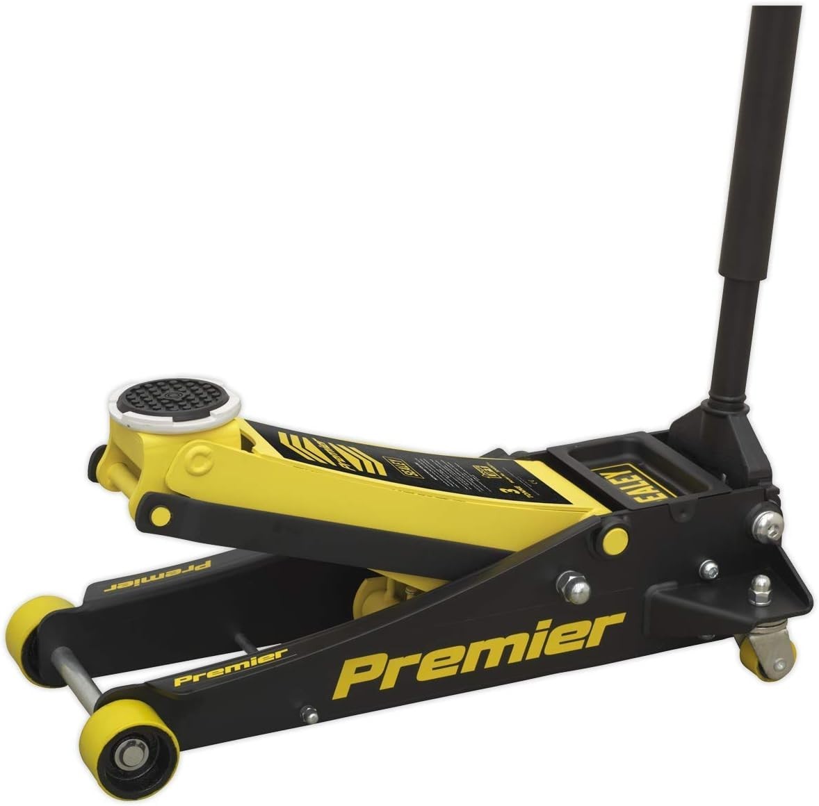 3 Ton Low Profile Trolley Jack Rocket Lift Heavy Duty Car Jack 100–533mm Yellow