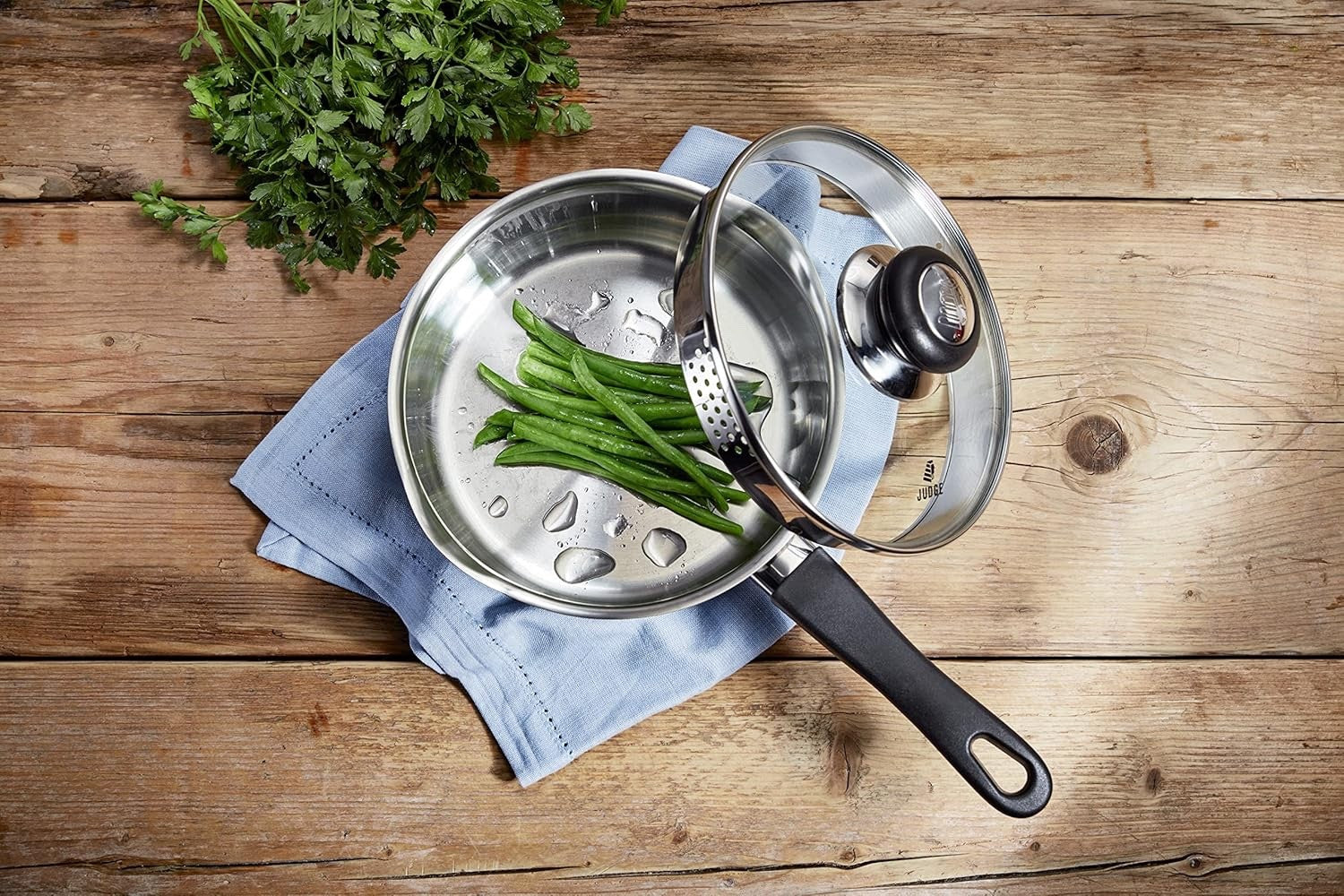 5Pcs Stainless Steel Cookware Set Saucepan, Non Stick Frying Pan with Lids